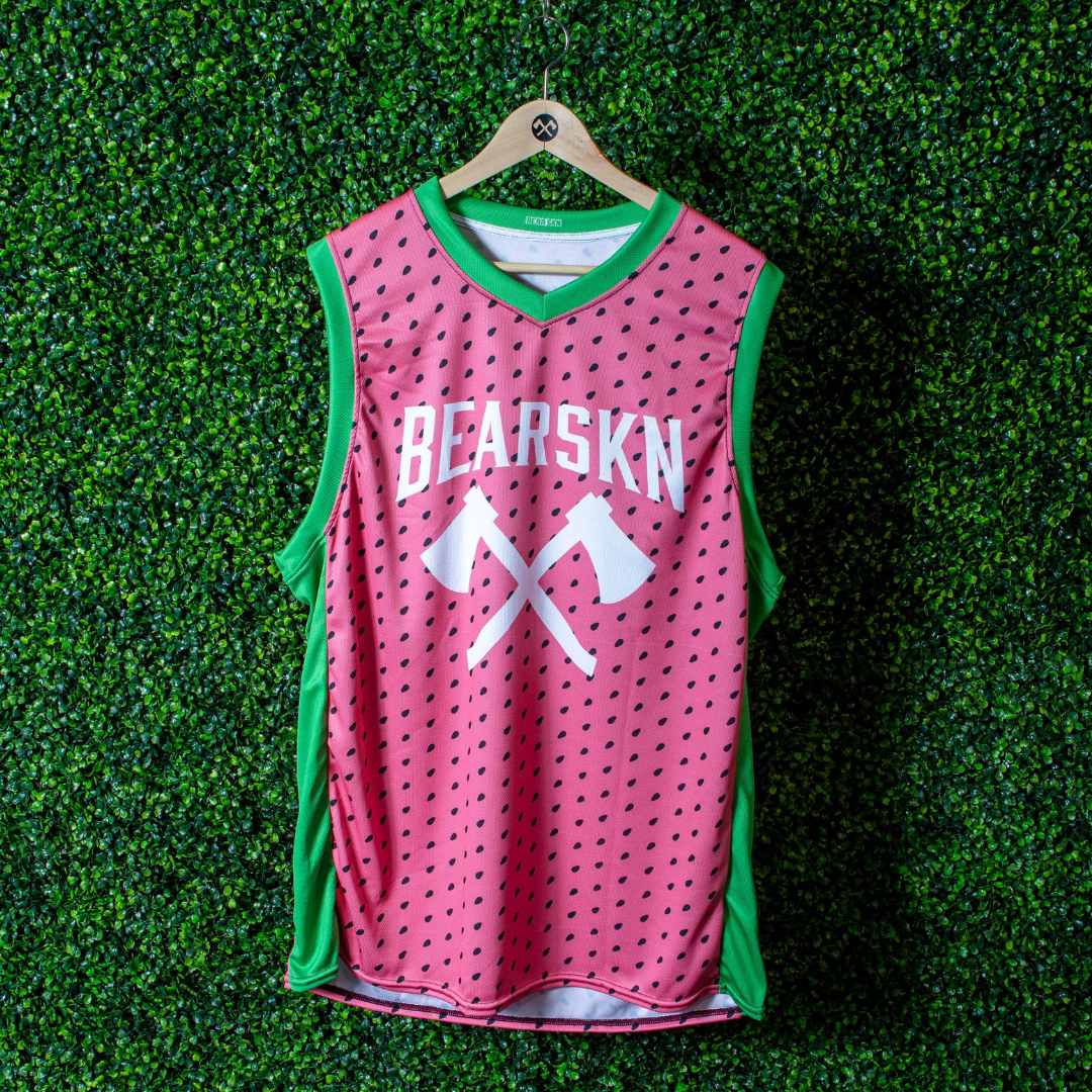 LIMITED Bear Skn All Over Print Jersey - Watermelon