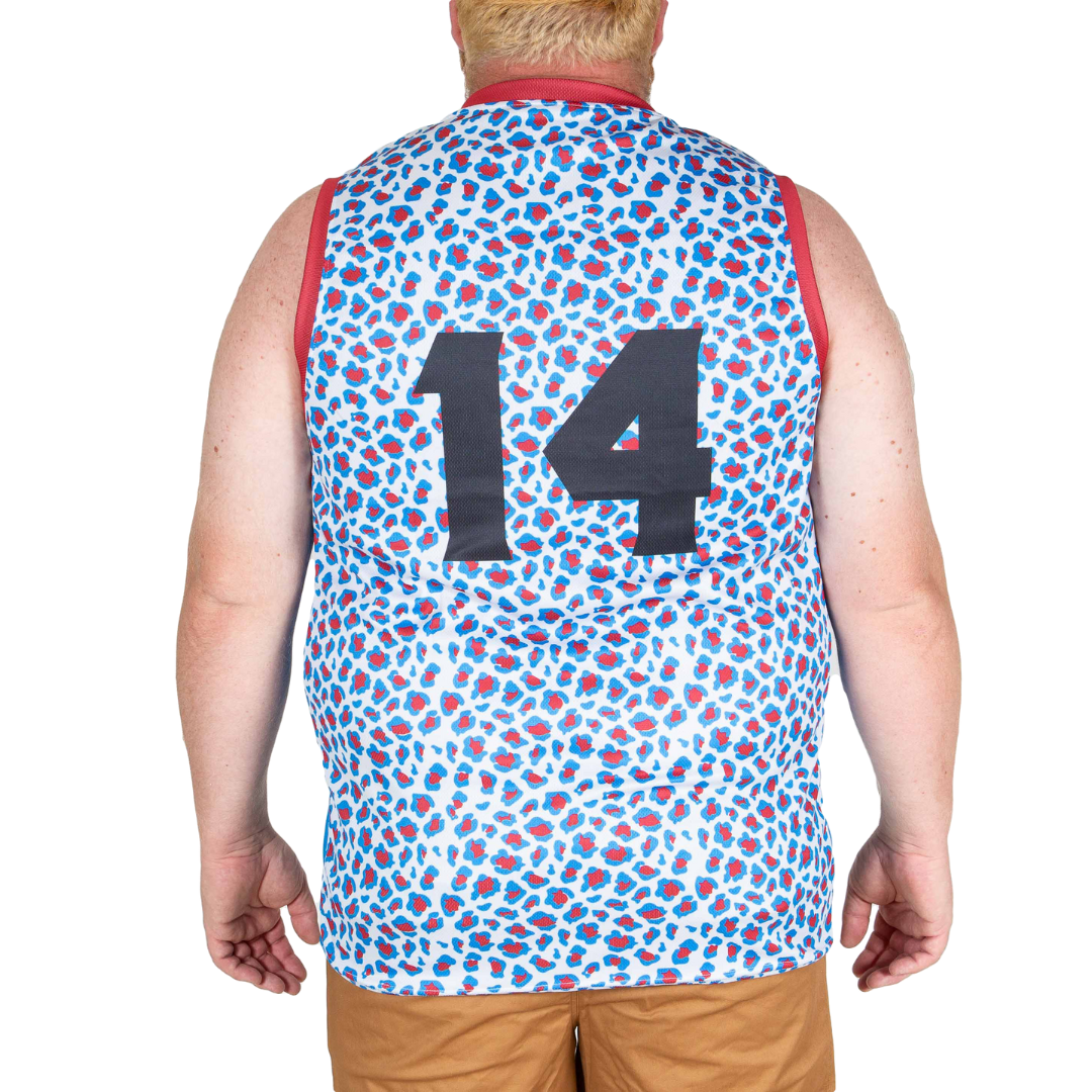 LIMITED Bear Skn All Over Print Jersey - Leopard