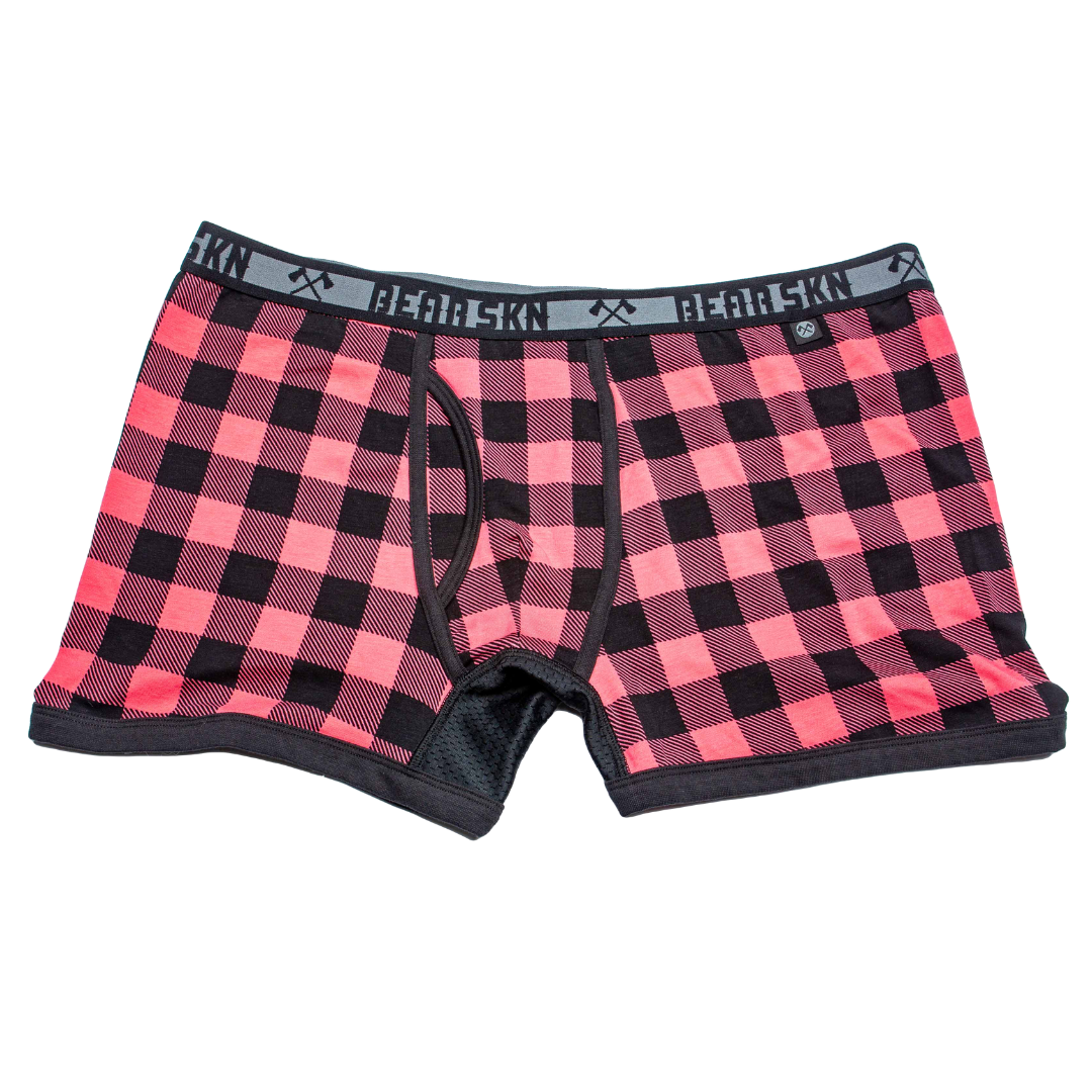 Bamboo Boxer Brief - Bearbie Pink Backwoods