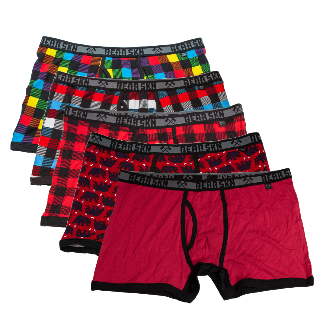 Boxer Briefs - 5 Pack - Reds