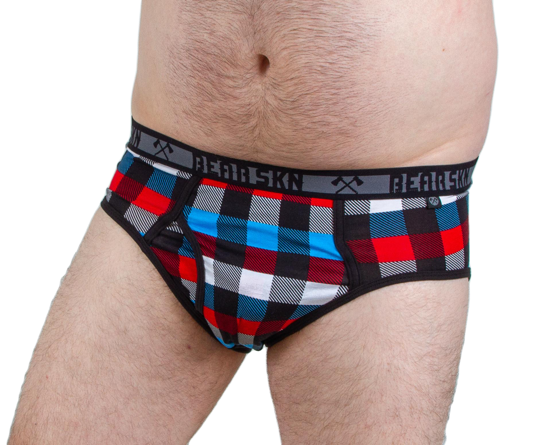 Bamboo Brief - Rustic Red & Blue Backwoods